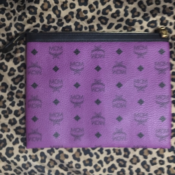 MCM Handbags - MCM clutch pouch in purple 💜